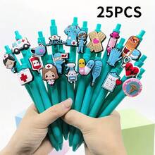 20/30 piezas Bolígrafos de enfermera/médico para escribir, regalo del Día de la Enfermera con estilo aleatorio, de vuelta a la escuela - Multicolor - Ver 9