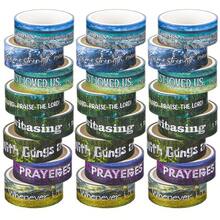 24 Rolls Christian Washi Tape Gifts Bulk Religious Inspirational Scripture Supplies Bible Verse Washi Tape For Bible Journaling Study Crafting New Year DIY Gifts - Scenery - 查看 8
