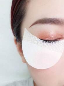 50pcs White Small Eyeshadow Stickers, Makeup Isolation Stickers, Disposable Lint-Free Makeup Pads, Cosmetic Tools - White - View 5