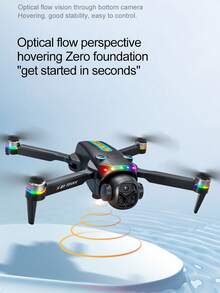 无刷电机无人机，4.3英寸图像传输屏幕遥控器，电动镜头，全方位避障光流悬停，一键降落，四轴飞行器 - 彩色 - 查看 11