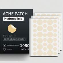 [Orangish]1080/360Count Hydrocolloid Patches High Quality Invisible Blends With Light Beige, For Light Beige Types, Pimple Patches For Face, Blemish Cover, Skinfriendly Material, Teens Skincare, Blemish Cover Stickers, Hypoallergenic Material, Stickers, Perfect Birthday & Mother's Day Gift - 橘色 - 查看 8