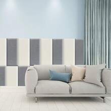 Soft Padded Headboard, Anti-Collision Soft Padded Wall Panels, Wall Stickers, Tatami Soft Padded Wall Decals, Wall Surrounds, Wall Stickers, Headboard Anti-Collision, Column Anti-Collision - Multicolor - View 2