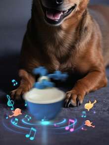 自动狗狗抛球器：互动式咀嚼玩具，3种模式，动作感应 - 解决狗狗无聊问题，让幼犬和长牙期狗狗玩得开心 - 彩色 - 查看 7