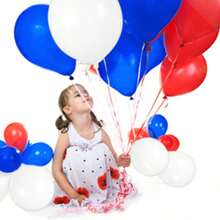 112pcs DIY Red White Blue Latex Balloon Arch, Suitable For Sports Events, Birthday Parties, Weddings, Anniversaries, Bridal Showers, Graduations, Christenings, Carnivals, Gifts, Gender Reveal Parties, Festivals, Hawaiian Photography, Mother's Day And More - Multicolor - View 8