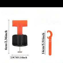 126pcs/351pcs/702pcs/50pcs Per Pack Upgraded Tile Leveling System, Reusable Tile Leveling Clips, Tile Spacers, Tile Leveling Pliers, Suitable For Floor Tile Installation, Construction, Hardware