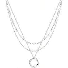 Layered Silver Necklaces For Women Sterling Silver Stackable Stack Choker Necklaces For Women  Layering Circle Pendant Chain Necklace Set Jewelry For Women - Đồng xu - Xem 8