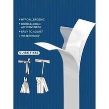 10pcs/Pack Fashion Double-Sided Tape, Thick Transparent Adhesive Tape, Strong Transparent Tape, Dress Fixing Tape For Women, Chest Tape, Chest Sticker, Women's Accessories, Women's Gifts, 36pcs/1 Pack - White - View 5