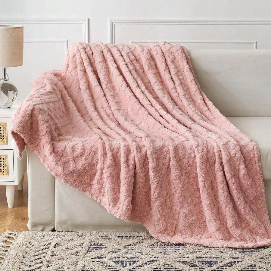 Wool Blanket - Soft, Lightweight And Cozy Flannel Blanket, Women's Warm Decorative Blanket, Suitable For All Seasons, Portable Throw Blanket For Outdoor, Camping, Sofa, Bed, Car, Etc.