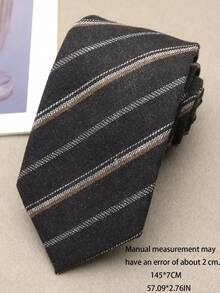 1 chiếc cà vạt kẻ sọc thủ công unisex, phù hợp cho công sở, học đường, thường ngày, dạo phố, dự tiệc. - Nhiều màu - Xem 7