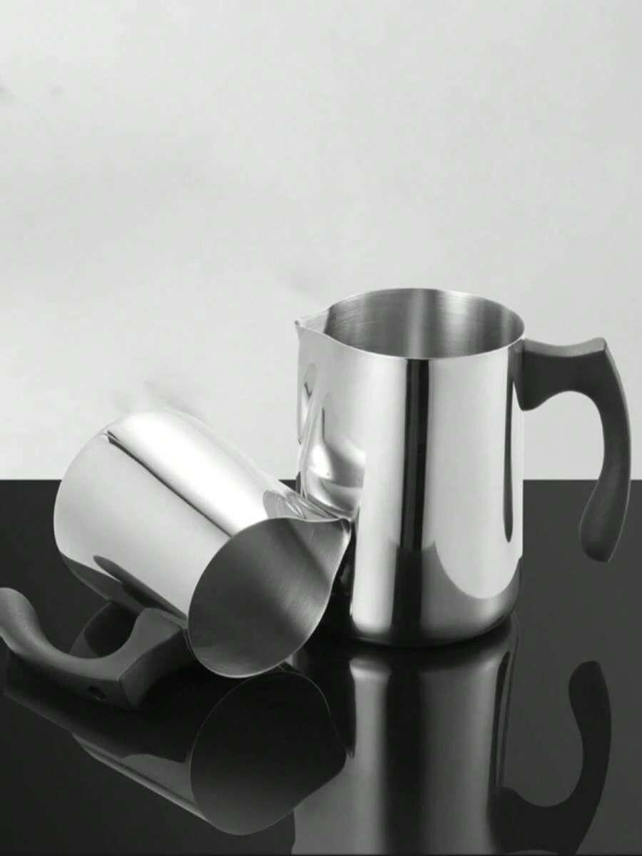 1 pieza de olla de acero inoxidable para derretir velas con diseño de pico antidegoteo. Disponible en capacidades de 600 ml/900 ml para hacer velas, equipada con un mango resistente al calor. Adecuada para derretir cera y manualidades de velas DIY.