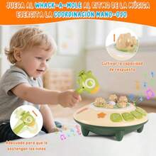 Dakuly Juego de Golpear a un Topo Borde Suave Juguetes de Juego de Golpes Acertijos de Juguetes Juguete para Golpear con Sonido y Luz Martillo para El Aprendizaje Temprano para Niños de 2 a 6 AñoConveniente y duradero,Los favoritos de los niños - Multicolor - Ver 3