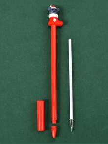 10/100pcs - Christmas Theme Neutral Pens, Novelty Christmas Ball Pens, Black Ink, Christmas Character Cartoon Shapes, Suitable For Classroom Rewards, Office Supplies, Christmas Stocking Stuffers, Christmas Gift Box Fillers, Assorted Styles, Not Limited To The Styles Shown In The Image. - Multicolor - View 9