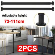 Adjustable Kitchen Worktop/Desk/Breakfast Bar Table Leg Bar - Black - View 6