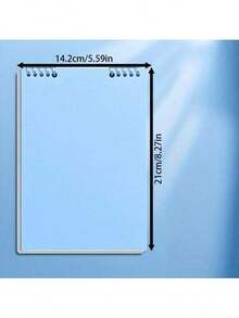 1 Pack/60 Sheets Spiral Notebook, Flip Cover Diary, Grid Memo Pad, Loose-Leaf Notepad, Suitable For Business, Students And Office Supplies - School Supplies - Office Supplies - Back To School Gift - Bule 1 Piece - 查看 8