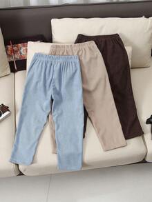 3件套幼儿男童休闲口袋抽绳装饰裤 - 彩色 - 查看 2