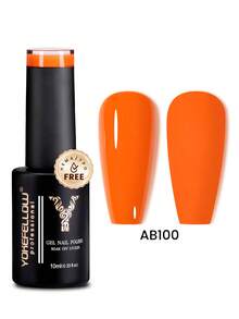 YOKEFELLOW TPO-Free & HEMA-Free 10ml Gel Nail Polish, Fluorescent Green Orange Pink Nails All Seasons Semi Permanent Manicure Nail Gel Polish Soak Off UV LED Nail Art Salon DIY For Women Girls - 彩色 - 查看 11