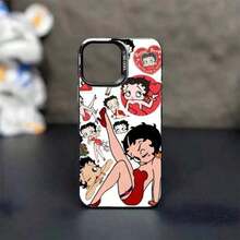 B-Betty-YB-Boops-S スマホケース MDカラー シルバーシェル スマホ 16 15 14 Plus 13 12 11 Pro Max 17 Air。   クリスマスアクセサリー。   お友達のクリスマス電話ケース、電話ケース、ホリデーパーティーに最适、クリスマスの最後にのチャンス、ホリデー特別オファー、自宅用クリスマスデコレーション、17 Pro Max 17 Proケース、絶妙で思いやりのあるクリスマス、クリスマスデコレーション、恋人へのギフトに最适、16ケース、クリスマスフェスティバルギフト、ステッチフォールカスタム電話ケースと家族1ホット贩売アイテムケース17プロマックスケースミニマリストの新しいしいスタイルのホリデーギフトお祝いのタッチを追加する - 半透明ブラック1 - チェックする 7