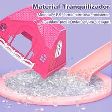 Casa De Muñecas, Juego De De Princesa De Simulación, Juego De Castillo, Casa De Muñecas Semiabierta De Gran Tamaño con Muebles… (con luz) - Con luz - Ver 7