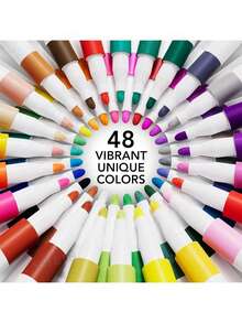 12/48/60/80 Colors Acrylic Marker Pens, Water-Based Art Markers For Students, Anime, Drawing, Coloring, Graffiti