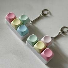 5件套 2025新款玩具，钥匙扣减压玩具，手指按压玩具，适合旅行、课堂、浴室、圣诞节、生日、万圣节礼物 - 彩色 - 查看 4