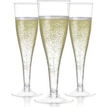 10个4.5盎司可重复使用的香槟杯，适用于婚礼、生日、情人节、万圣节、圣诞节和其他派对活动，是情人节、万圣节和圣诞节的最佳礼物。 - 多色/款式隨機 - 查看 17