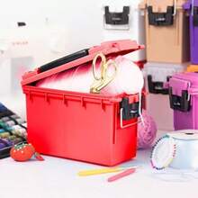 Sheffield 12634 - Caja de Campo, Color Blanco ártico(Rojo - Sólido) - Multicolor - Ver 8