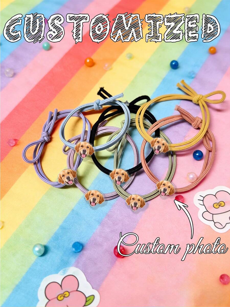 7 buc/set eleganți de păr acrilici în 7 culori, accesorii de păr acrilice personalizate cu personaje de desene animate, idoli anime, avatare de jocuri, agrafe de păr 3D drăguțe cu arc, impermeabile și rezistente la murdărie, excelente pentru cadouri, concerte, festivaluri - Multicolor - Vizualizare 1
