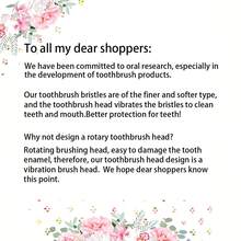 3pcs Replacement Heads Adult Electric Toothbrush, 5 Modes, 1 Wall Mount Holder & Dust Cover, IPX7 Waterproof, Long Battery Life, USB Rechargeable, Teeth Cleaning