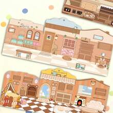 Water Vole Quiet Book Jelly Stickers Set, Reusable Creative Scene DIY Craft Toy, Improve Focus, Cute Sticker Art Toy Gift Box For Boys And Girls