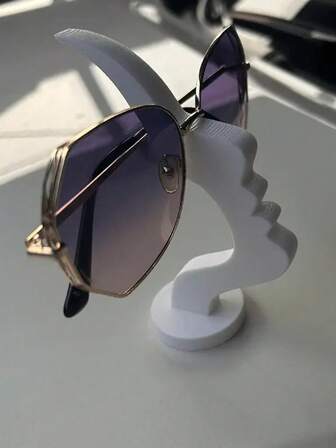 Interesting Artistic Side Face Eyeglass Holder, Practical Eyeglass Storage To Avoid Misplacement, Minimalist Design, Great Gift Choice For Holidays