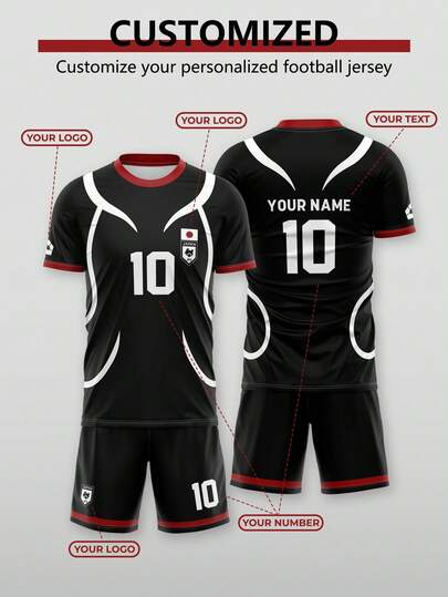 Bộ 2 áo bóng đá U20 Nhật Bản theo phong cách anime, màu đen, size 10, hình nhân vật hoạt hình để cosplay. Áo thun mùa hè thiết kế riêng, quà tặng Giáng sinh và năm mới. Áo thun cá nhân hóa, thoải mái, dáng rộng rãi.