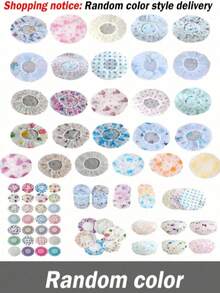 半顶真丝睡帽，缎面内衬，弹力带，适合卷发睡眠帽 - 彩色 - 查看 8