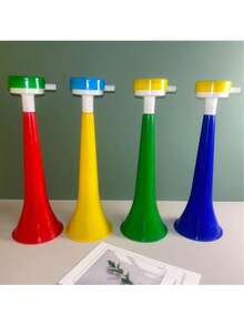 4pcs Telescopic 4-Section Large Megaphone Cheering Props (Random Color)
