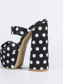 Women's Color Block Super High Heel Platform Sandals, Gold Thick Heel Peep Toe Buckle Strap Sandals