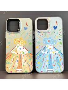 Custodia per telefono compatibile con Apple 11 12 13 14 15 16 Pro Max Plus, con motivo carino di montagne, aereo e placcatura, custodia protettiva compatibile con 17 Pro, 17 Pro Max, 17, 16 - Z1 - Visualizzare 3