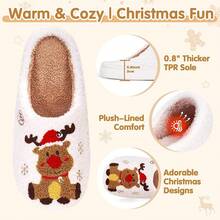 Pantuflas de calabaza de felpa acogedoras de Halloween, diseño esponjoso antideslizante - Alce - Ver 9