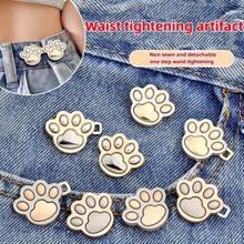 2pcs Cat Claws Waist Tightener, No Sew And No Tools Waist Button Pins Adjustable Waist Button Jeans Pants Skirts Fixer To Make Pants Waist Smaller Bright Silver Portable Detachable Bag Buckle, Repeated Adjustments Brooch Pins For Women Durable Fashion Detachable Pant Clip Waist Accessories Bag Accessories For Women Men Students Teen Girls College Students Rookies & White-Collar Workers