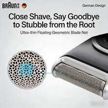 Braun M60 電動刮鬍刀 迷你便攜機身 乾電式供電無需充電 旋蓋設計既是保護蓋也是手柄延伸 118g 輕量化 差旅通勤口袋易收納 男士日常適配 - 黑色 - 查看 7