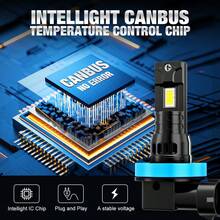 TOAUTO 2PCS H11 LED Light 70W 30000LM 9005 HB3 9006 HB4 LED Headlight Canbus High LOW Lamps Auto With Fan Turbo Lights 6000K