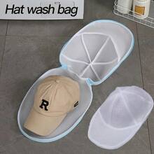 Durable Hat Wash Bag, Non-Woven Material, Zip Closure, Machine Washable, Anti-Aging - Multicolor - View 1
