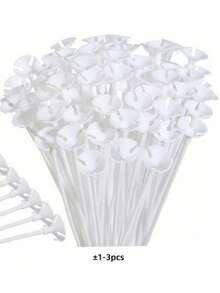 100/50/10pcs Balloon Sticks - Plastic Party Balloon Rods For Weddings, Birthdays, & More (32cm/40cm) Valentine DAY, Valentines Wedding, Birthday,Party Balloon Filling Decoration Accessories,Father's Day, Mother's Day, Anniversary, Valentine Day