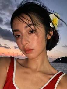 1/2个中号6厘米向日葵沙滩风发夹女士爪夹时尚发饰优雅发夹