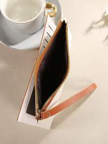 New Women's Long Wallet Women's Zipper Wallet With Wrist Strap Clutch Wallet Coin Purse Handbag Fashion Casual Large Capacity Multi-Function Handheld Wallet Card Holder Convenient To Carry For Women Money Wallet Purse Wallet - Multicolor - View 4