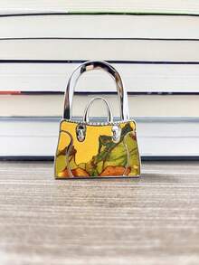 Gancho plegable portátil para bolso con forma de jarrón de aleación de zinc con estilo bohemio y pequeños rhinestones - Multicolor - Ver 24