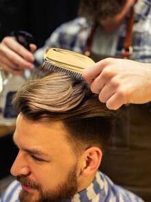 Scalp Cleansing Electroplated Massage Comb, Home Use Electroplated Hair Brush, Dry & Wet Dual-Use Electroplated Hair Styling Comb - Multicolor - View 4