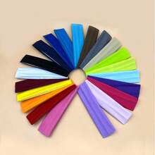 8-Pack Random Style Non-Slip Headbands - Women's Fashion Sports Headbands, Soft Fabric Elastic Headbands, Suitable For Exercise, Yoga, And Running Women's Hair Accessories - 彩色 - 查看 2