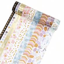 60 Rolls Washi Tape Set - 15mm Colored Masking Tape, Decorative Tape Bullet Journaling, Scrapbooking, Arts Crafts, Holiday Decoration - 16卷金箔紙膠帶 - 查看 2