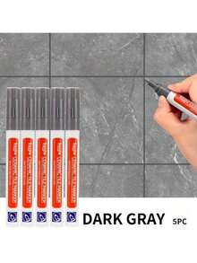 5pcs Tile Grout Pens - Waterproof & Mold-Resistant, Self-Adhesive, Easy To Fill & Seal | For Bathroom & Kitchen Walls & Floors - Nhiều màu - Xem 10