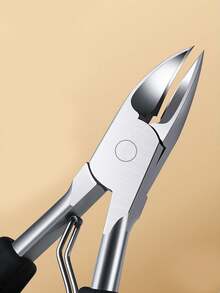 Toe Nail Clippers, Thick Toenail Nipper Or Ingrown Toenail Tool, Stainless Steel Pointed Toenail Clipper For Adults, Rubber Handle, Black, Red - Multicolor - View 10