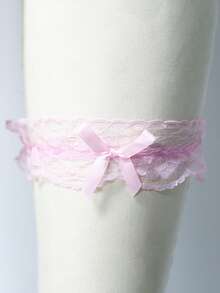 (نمط الدانتيل العشوائي) 1 قطعة من الحزام الأنيق من الدانتيل، مع فيونكة، سلسلة الفخذ العرائسية، حلقة الساق المرنة، شريط الساق، حزام الساق، إكسسوار الموضة النسائية، حفلة الزفاف، الحفلات الرسمية، ملابس داخلية عرائسية، فستان، زينة التنورة، هدية مثالية للوصيفة، مناسبة لحفلة الزفاف، الحفلات الرسمية - متعدد الألوان - مشاهدة 18